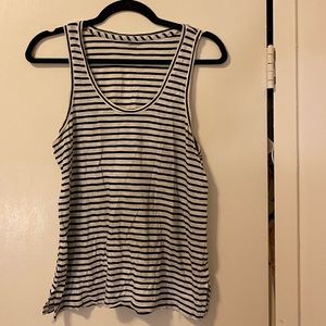 Black & white stripe Madewell tank